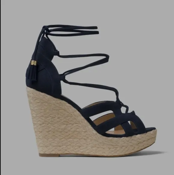 Michael Michael Kors Mirabel  Suede Admiral Wedge. BNIB. Size 8