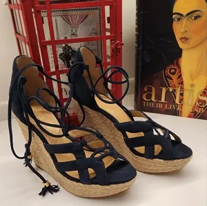 Michael Michael Kors Mirabel  Suede Admiral Wedge. BNIB. Size 8
