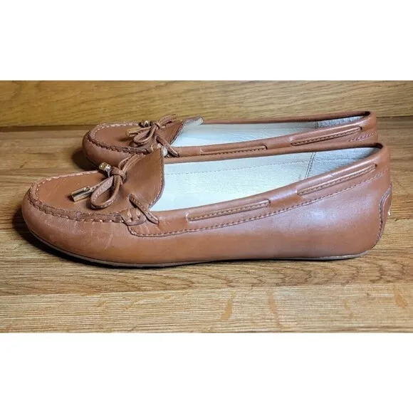 Michael Michael Kors Sutton Leather Moccasins Loafers