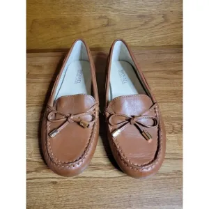 Michael Michael Kors Sutton Leather Moccasins Loafers