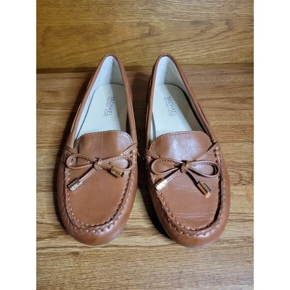 Michael Michael Kors Sutton Leather Moccasins Loafers