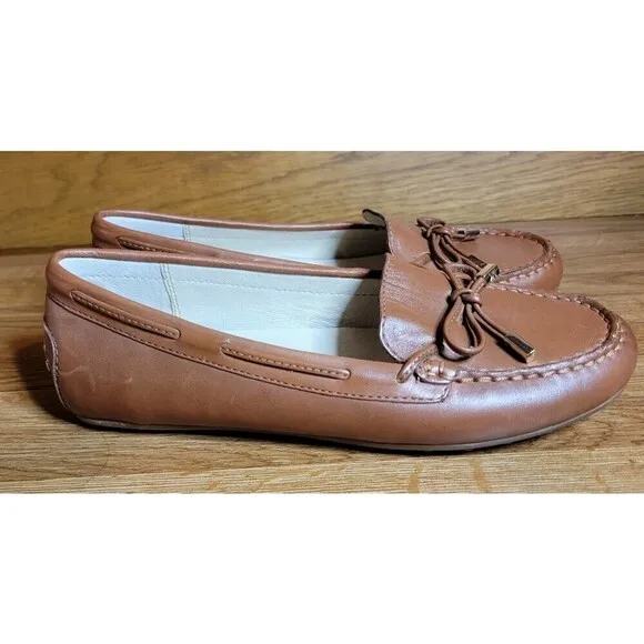 Michael Michael Kors Sutton Leather Moccasins Loafers
