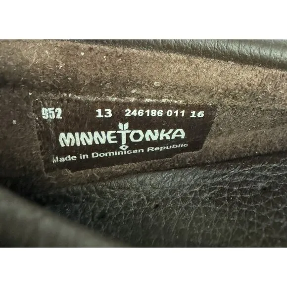 Minnetonka Size 13 Moccasins 952 Moosehide Driving Moccasin Chocolate Comfort‎