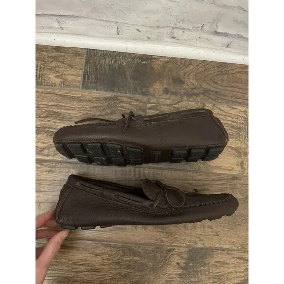 Minnetonka Size 13 Moccasins 952 Moosehide Driving Moccasin Chocolate Comfort‎