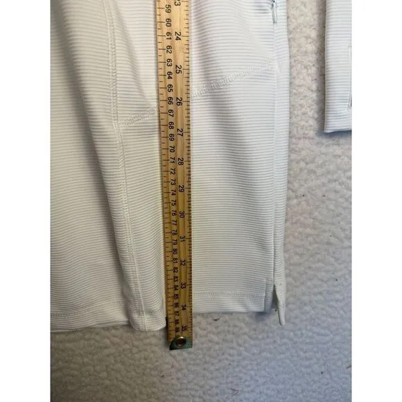 Mission Outdoor All Day Dress Ribbed Coverup Quick Dry Pockets White Size Medium