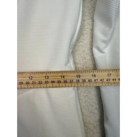 Mission Outdoor All Day Dress Ribbed Coverup Quick Dry Pockets White Size Medium