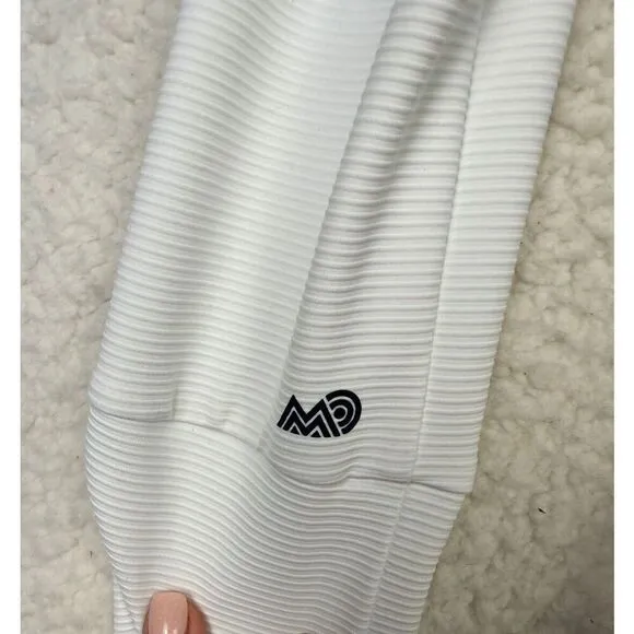 Mission Outdoor All Day Dress Ribbed Coverup Quick Dry Pockets White Size Medium