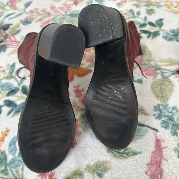 Miz Mooz Lace-Up Heel Ankle Boots size 37 / 6.5-7 US
