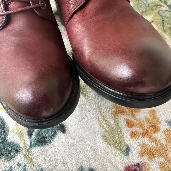 Miz Mooz Lace-Up Heel Ankle Boots size 37 / 6.5-7 US