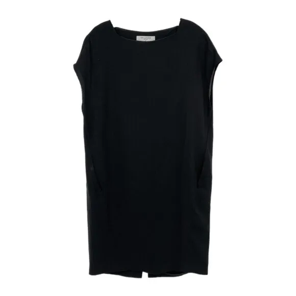 MM Lafleur Black Boxy Fit Knee Length Dress | Size M