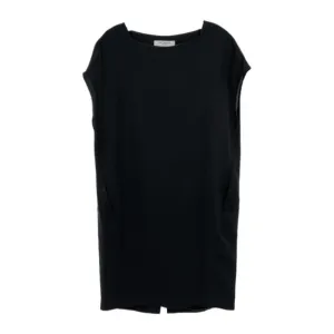 MM Lafleur Black Boxy Fit Knee Length Dress | Size M