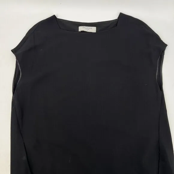 MM Lafleur Black Boxy Fit Knee Length Dress | Size M