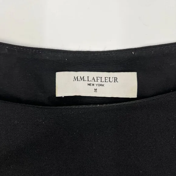 MM Lafleur Black Boxy Fit Knee Length Dress | Size M
