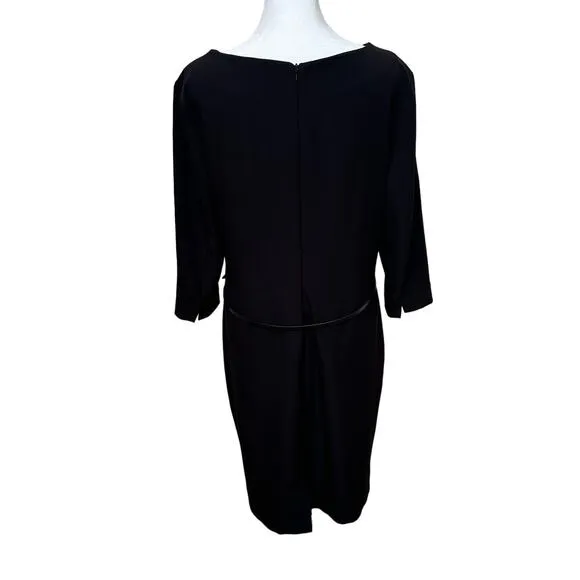 M.M. LaFleur Black Sheath Dress - Size 14