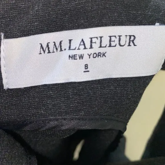 MM. LaFleur Lydia Textured Ponte Knit Twisted Boat Neck Sheath Dress Size 8