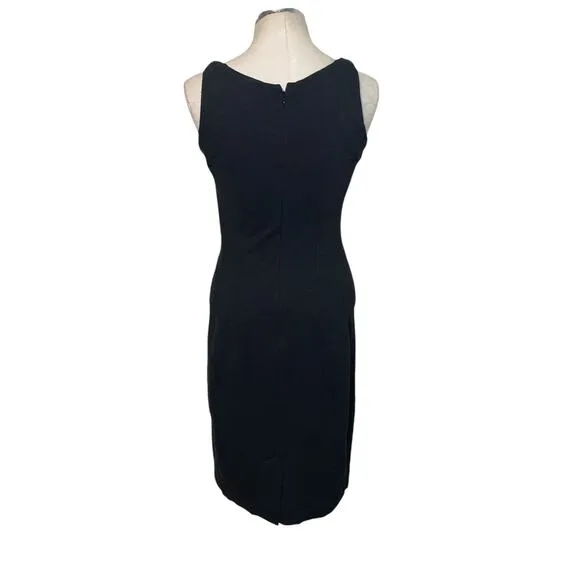 MM. LaFleur Lydia Textured Ponte Knit Twisted Boat Neck Sheath Dress Size 8