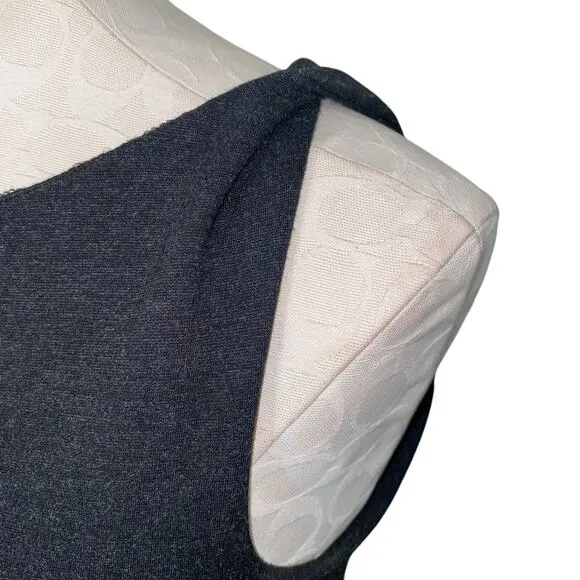 MM. LaFleur Lydia Textured Ponte Knit Twisted Boat Neck Sheath Dress Size 8