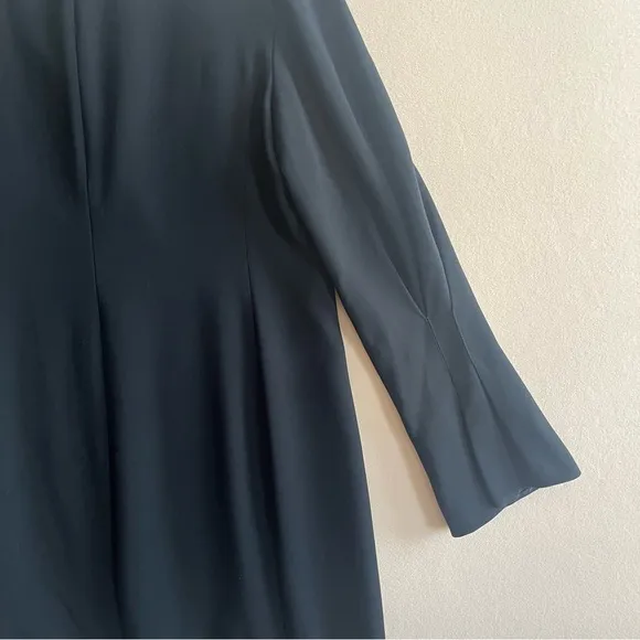 MM Lafleur The Regina Dress Black Eco Heavy Soft Wave Classic Cocktail size 14