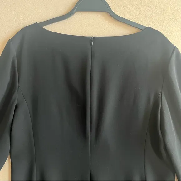 MM Lafleur The Regina Dress Black Eco Heavy Soft Wave Classic Cocktail size 14