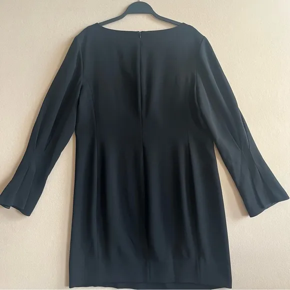 MM Lafleur The Regina Dress Black Eco Heavy Soft Wave Classic Cocktail size 14