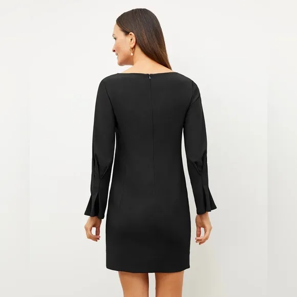 MM Lafleur The Regina Dress Black Eco Heavy Soft Wave Classic Cocktail size 14