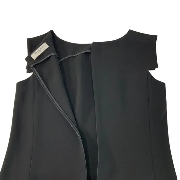 MM Lafleur The Sarah 7.0 Dress 8 Black Mini Cap Sleeve Business Funeral LBD