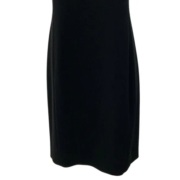 MM Lafleur The Sarah 7.0 Dress 8 Black Mini Cap Sleeve Business Funeral LBD