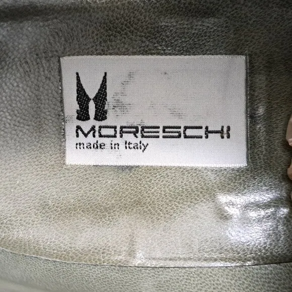 Moreschi Tuxedo Satin Oxford Shoes Mens Size 9.5 Black