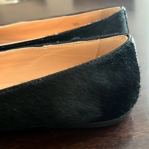 Moschino Patent Leather Cow Hide Moccasins Kids Sz 37