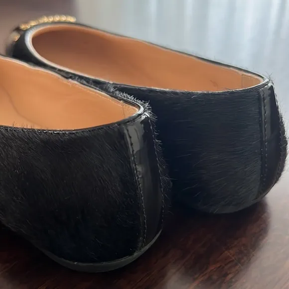 Moschino Patent Leather Cow Hide Moccasins Kids Sz 37