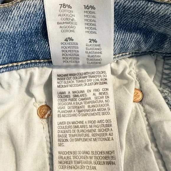 MOTHER Denim The Insider Crop Step Fray in Love in a Boat Size 29