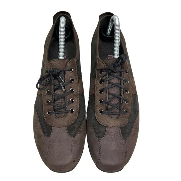 Munro Womens Oxford Sneakers Walking‎ Shoes Two Tone Leather Lace Up Brown Sz 9M