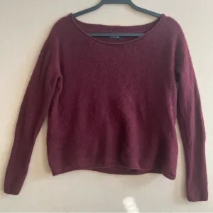 Naadam 100% Cashmere Boatneck Sweater Berry Women’s size Small