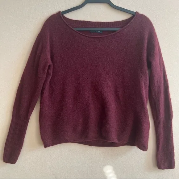 Naadam 100% Cashmere Boatneck Sweater Berry Women’s size Small