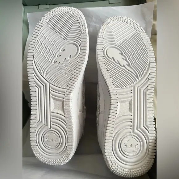 NAF- NIKE AIR FORCE 1 WHITE SHOES 11.5