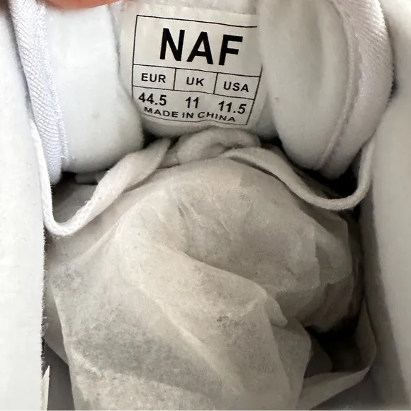 NAF- NIKE AIR FORCE 1 WHITE SHOES 11.5