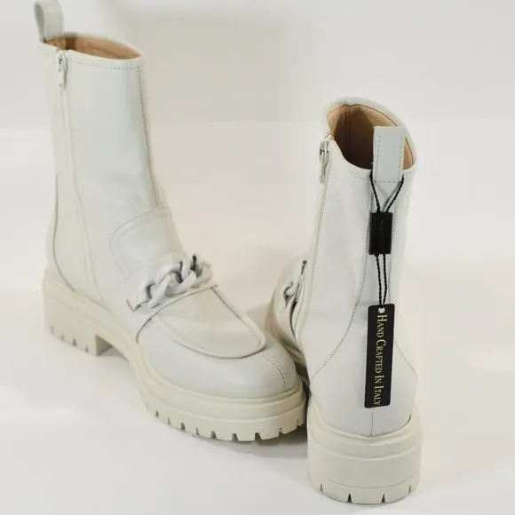NAPOLEONI  Genuine Leather Combat Chain Boots NWT