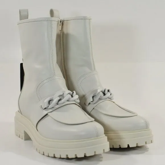 NAPOLEONI  Genuine Leather Combat Chain Boots NWT