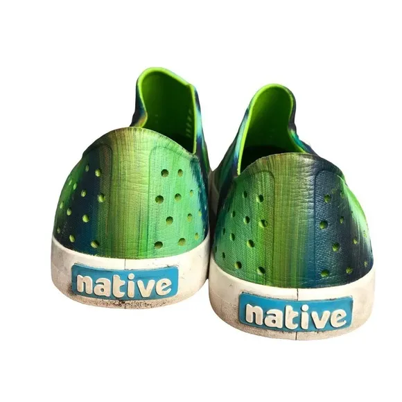 Native Jefferson Green Tie Dye Shoes