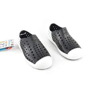 Native Kids Jefferson Black and White Two Tone Slip On Shoes Size 10