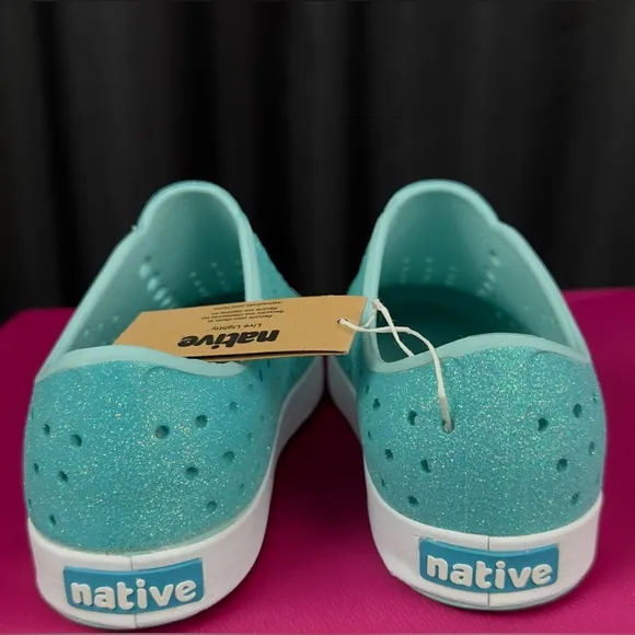 Native Shoes Jefferson Kids Lightweight Sneaker Piedmont Bling Junior 1 NWT