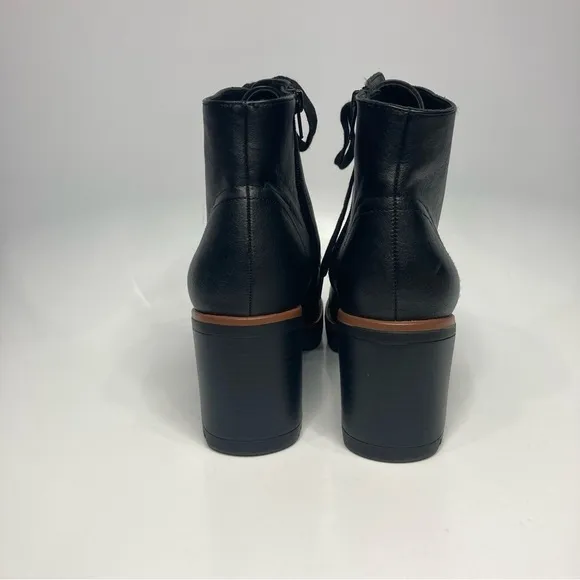 Naturalizer Madalynn boots combat Moto Boots black faux leather size 11