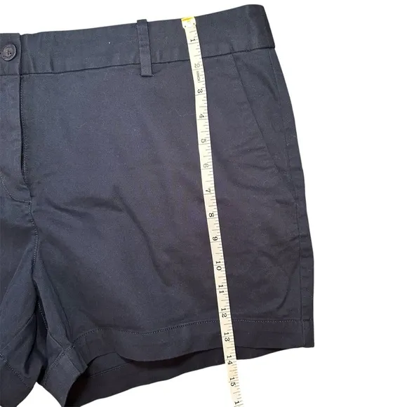 Nautica Women's 4&quot; Mid Rise Twill Shorts Bundle - Navy Blue &amp; Red - Size 16