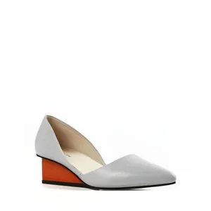 NEW ALL BLACK square wedge in purple/orange