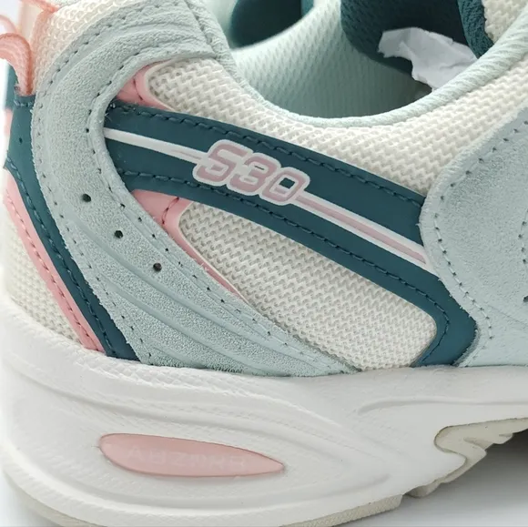 New Balance 530 CALIA Green Mint Pink MR530CGP Running Shoes Size 10.5