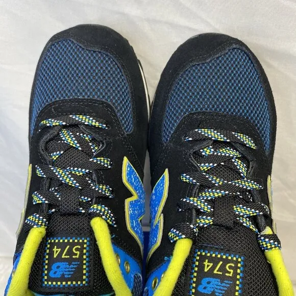 New Balance 574 Kids Lace-up Sneakers Shoes Boys Size 5M Black New KL57403G