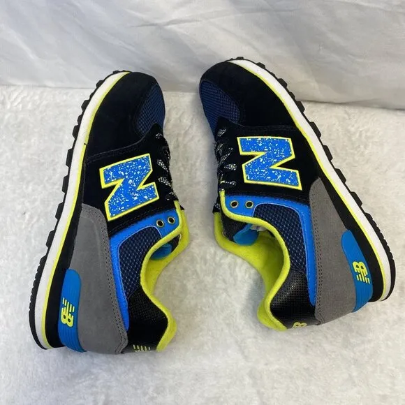 New Balance 574 Kids Lace-up Sneakers Shoes Boys Size 5M Black New KL57403G