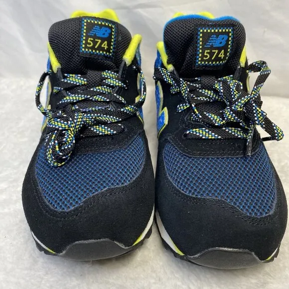 New Balance 574 Kids Lace-up Sneakers Shoes Boys Size 5M Black New KL57403G