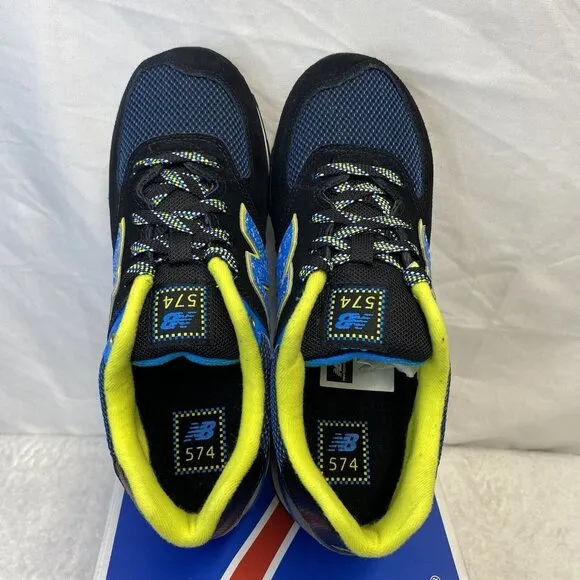 New Balance 574 Kids Lace-up Sneakers Shoes Boys Size 5M Black New KL57403G