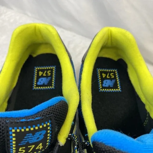 New Balance 574 Kids Lace-up Sneakers Shoes Boys Size 5M Black New KL57403G